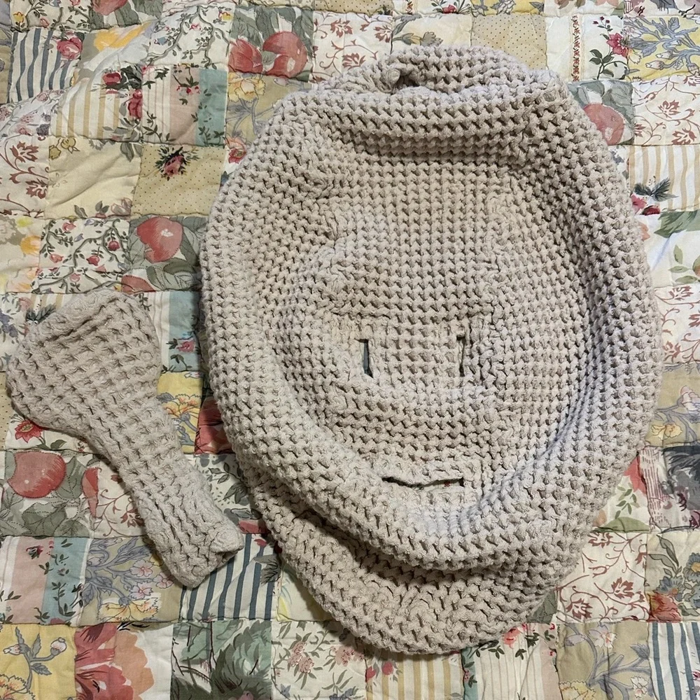 waffle knit neutral cover for 4moms mamaroo swing - Picture 3 of 6